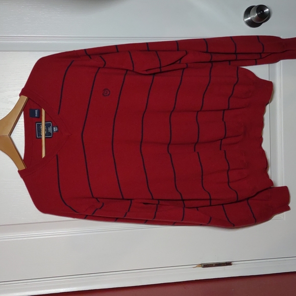 Chaps Other - Men's Chaps Cashmere / Cotton  Blend Striped Sweater XXL